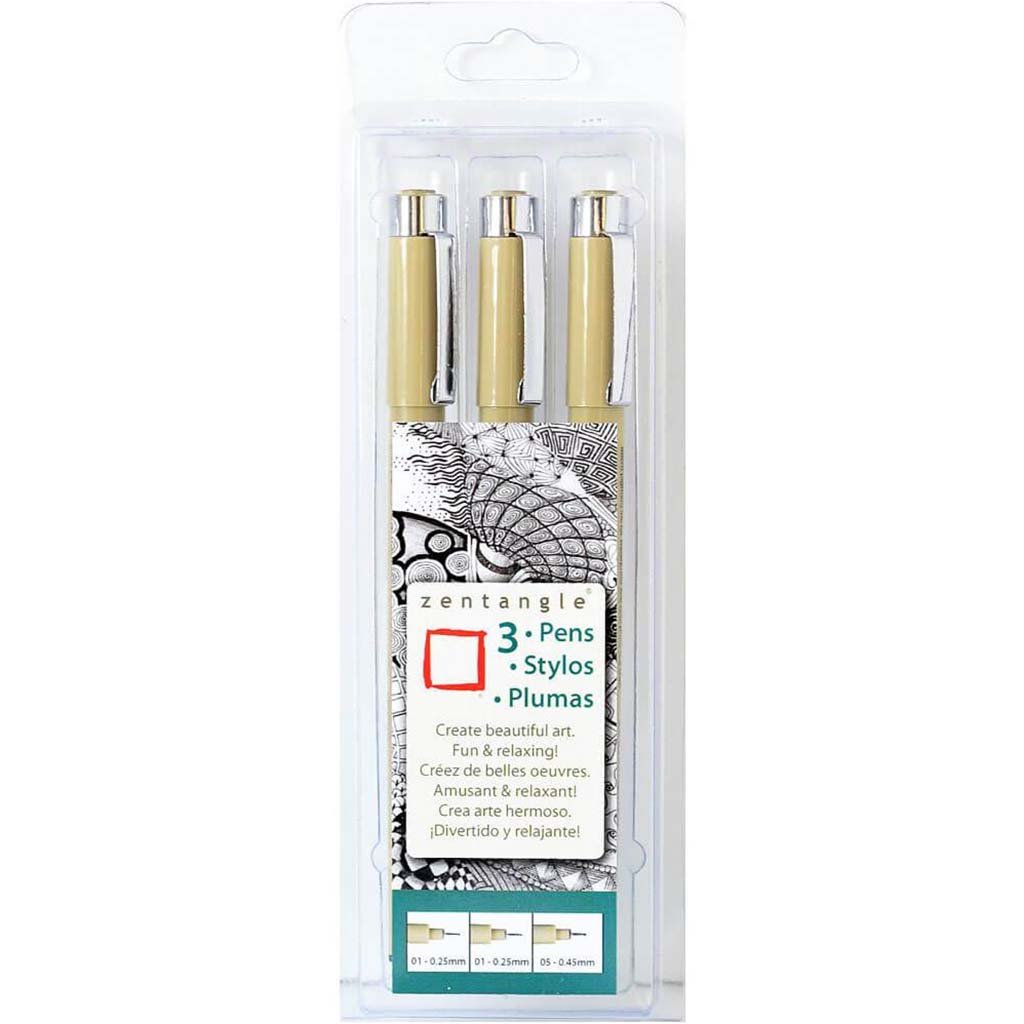 Zentangle Tool Set 3pc Black