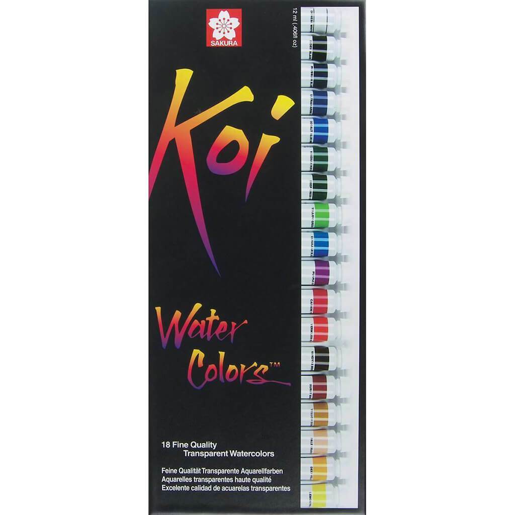 Koi Watercolor Sets 18-Color Set