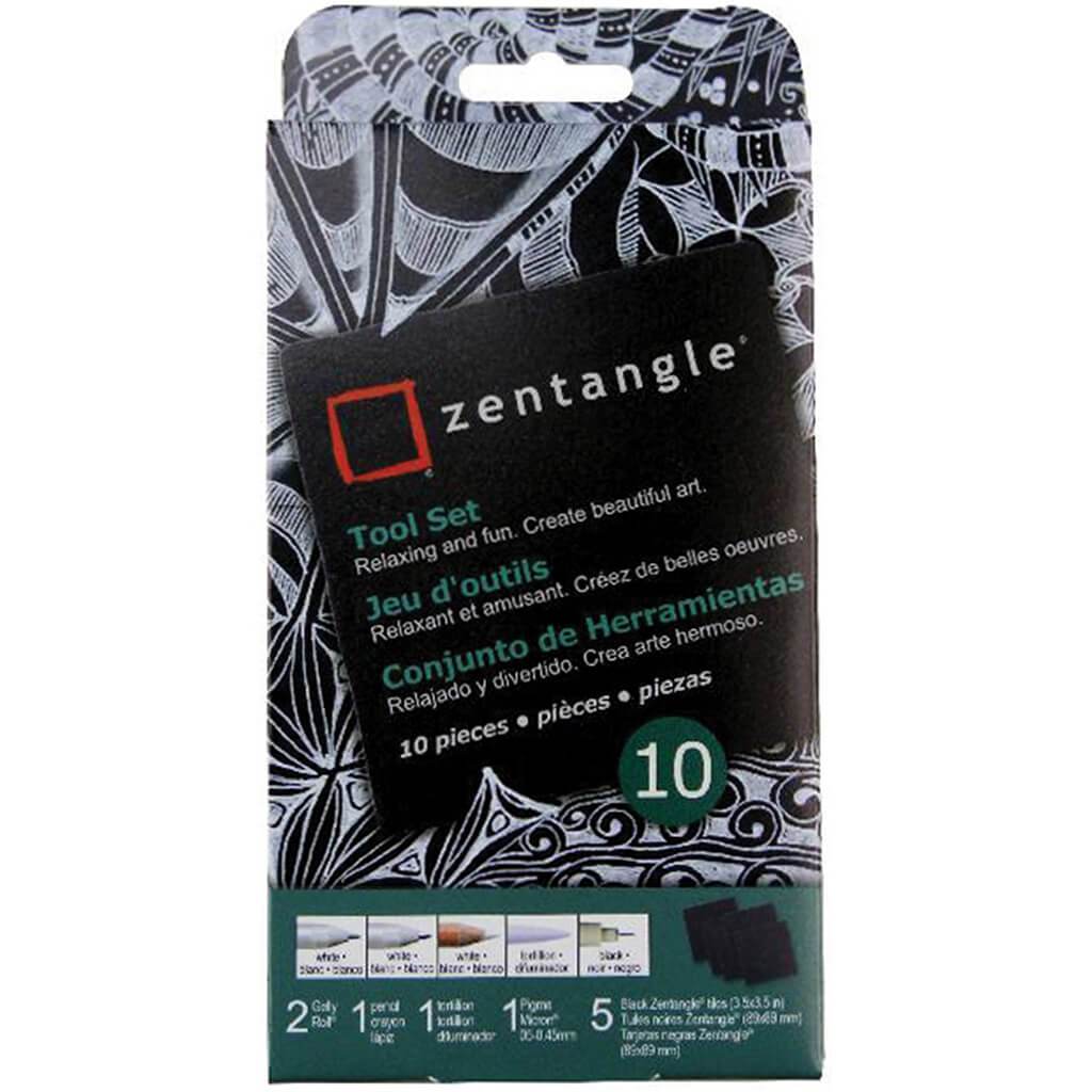 Zentangle Sets 11 Piece Tile Set Black