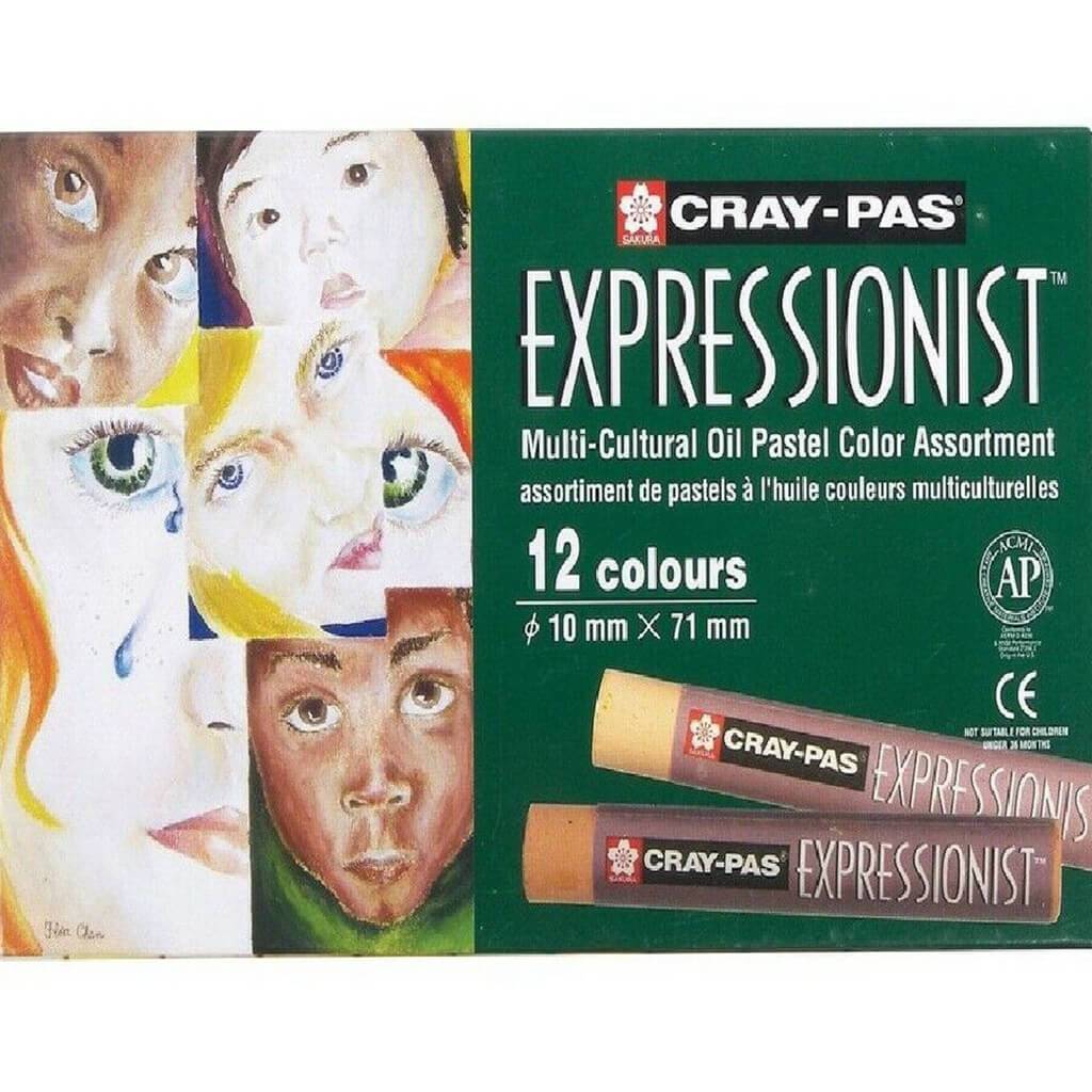 Cray Pas Expressionist Oil Pastels 12 Color Multicultural Set