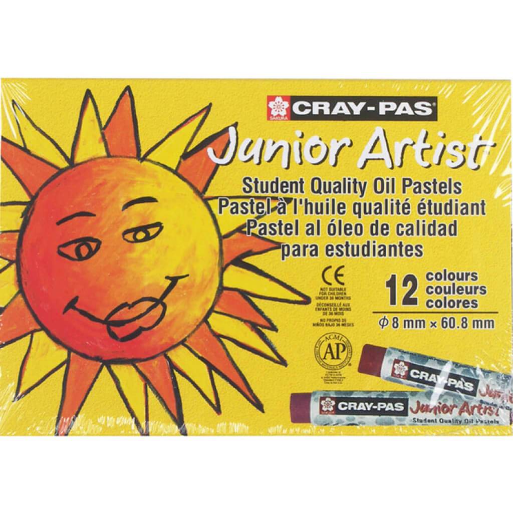 Cray Pas Junior Artist Oil Pastels 12 Color Set