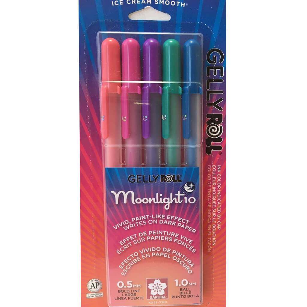 Gelly Roll Moonlight Pen Sets 5-Color Dusk Medium Set