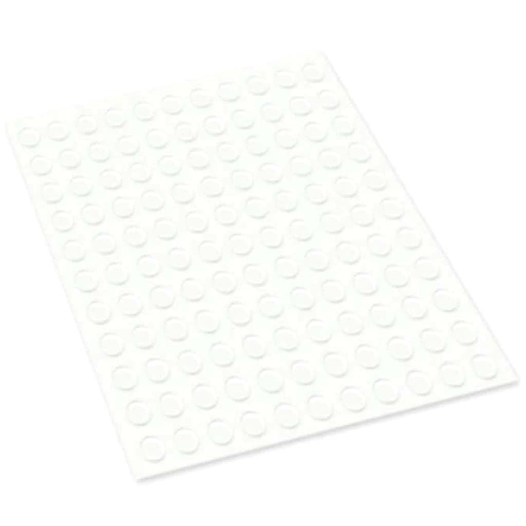 SCRAPBOOK GLUE PADS:1/4RNDS 132 CLR FLAT DUO-SIDE ACIDFREE 