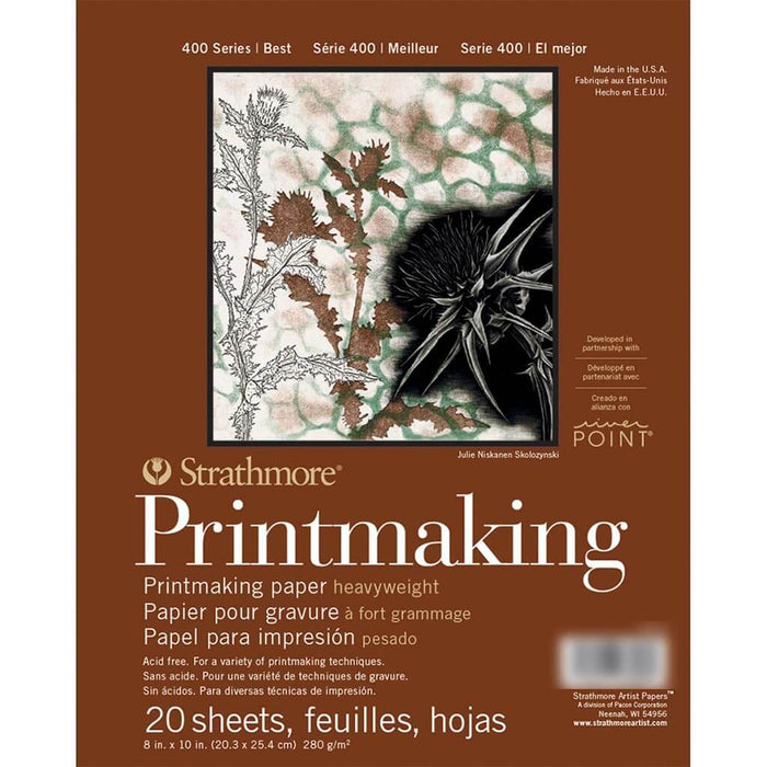 Strathmore Printmaking Paper Pad 8in x 10in 20 Sheets