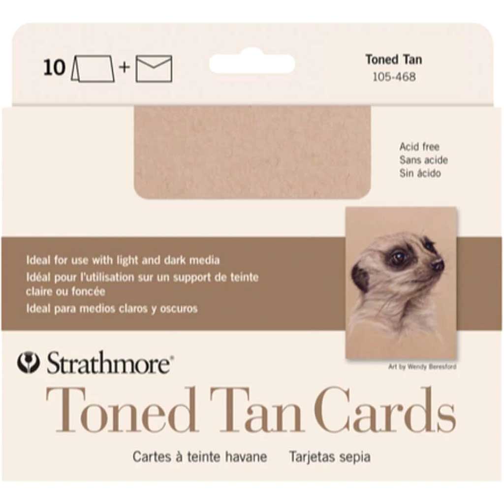 Toned Tan Cards With Envelopes Set of 10