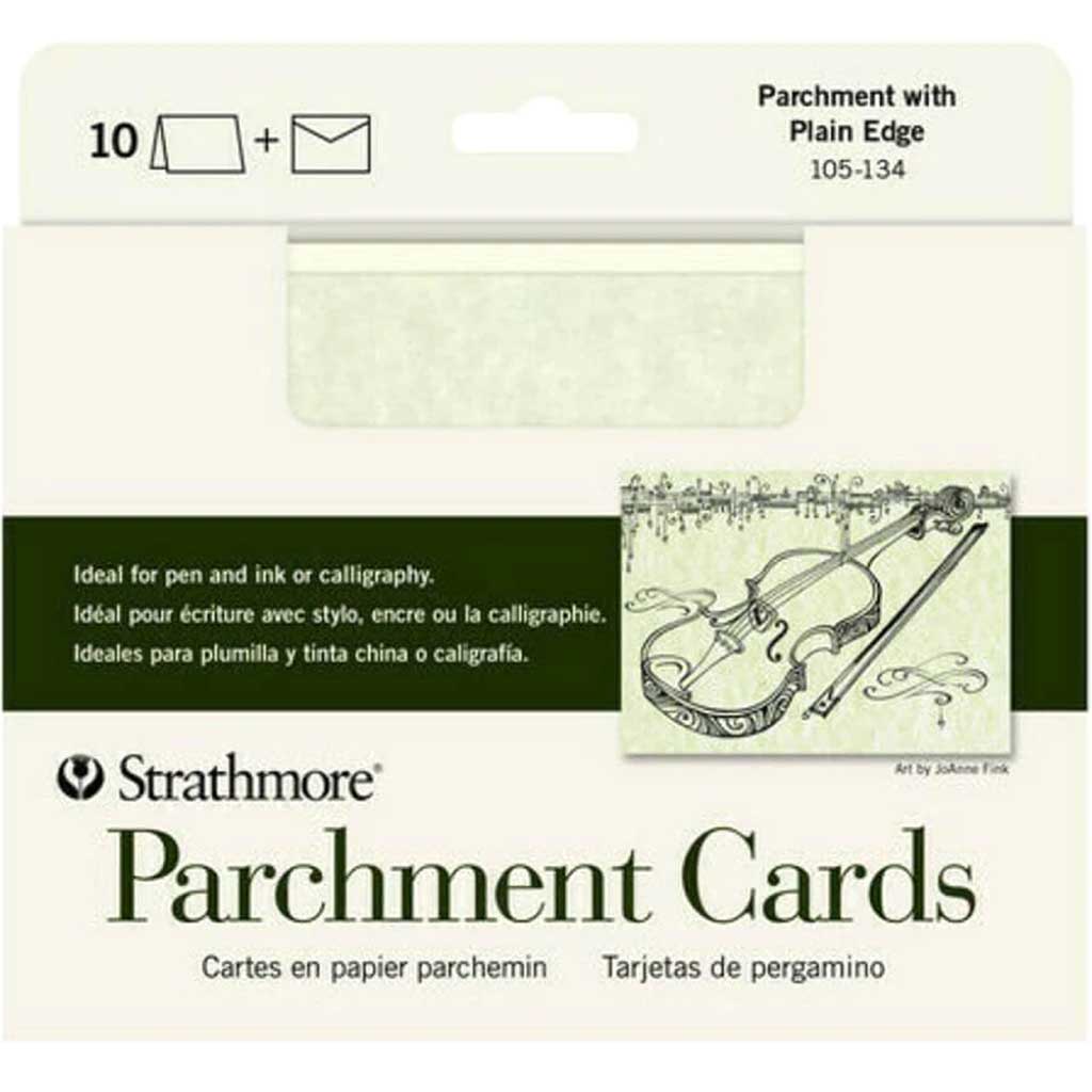 Strathmore Parchment Cards Full Size 10Pk 5in x 6.875in