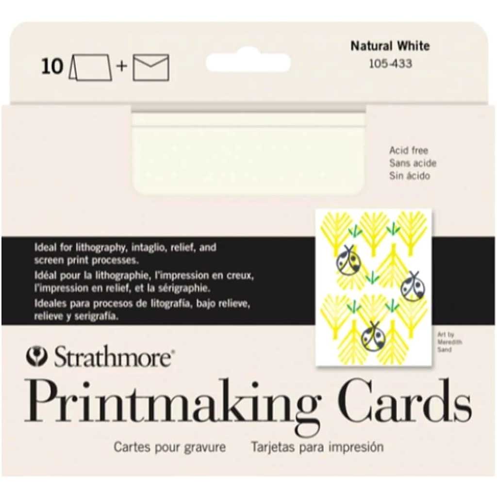 Printmaking Cards and Envelopes 5in x 6.875in Natural White