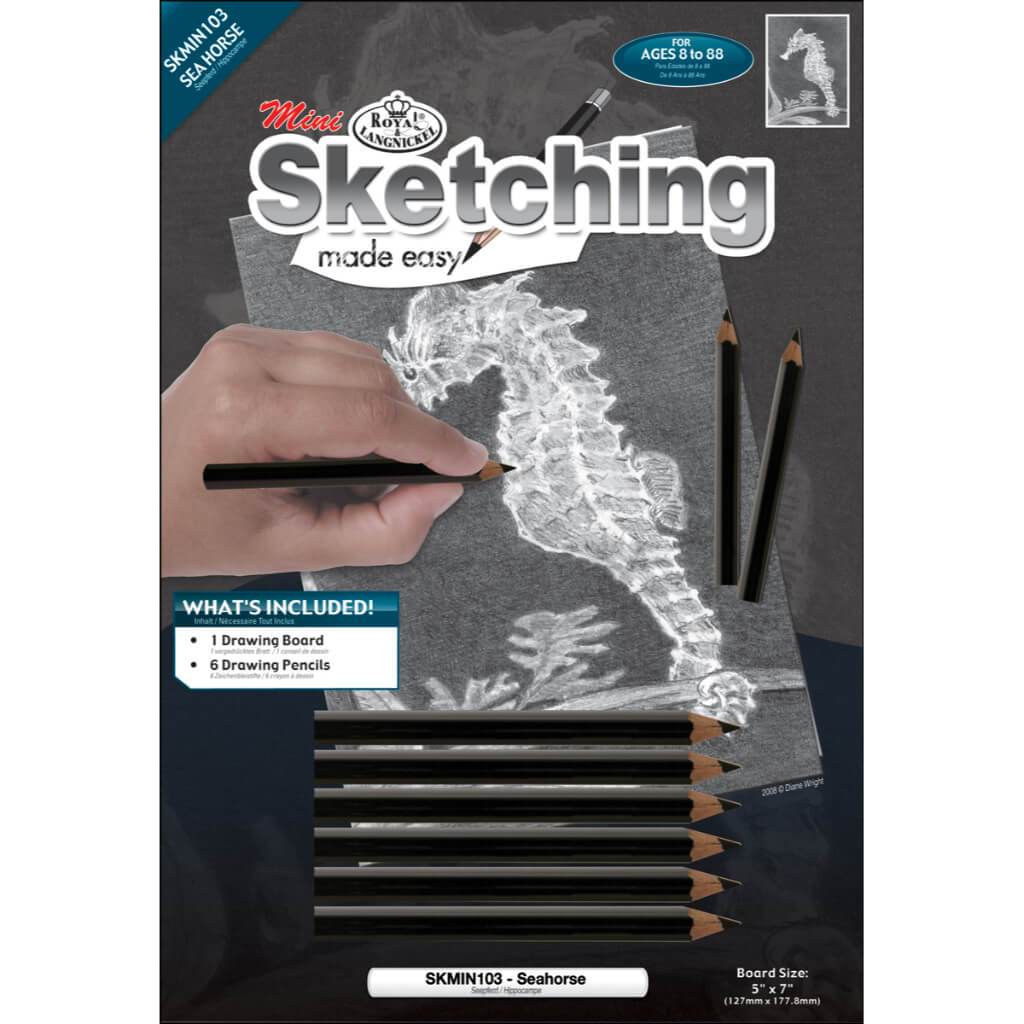 Mini Sketching Made Easy Kit Seahorse