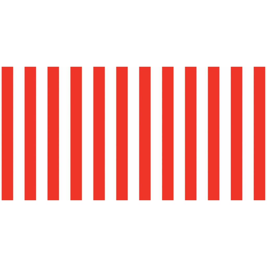 Fadeless Designs 48in x 50ft Classic Stripes Red &amp; White