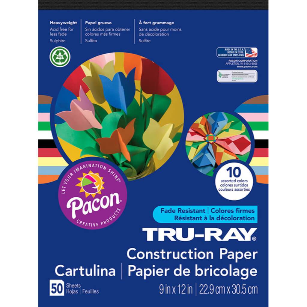 Truray Pad Construction Paper Pad 9in x 12in