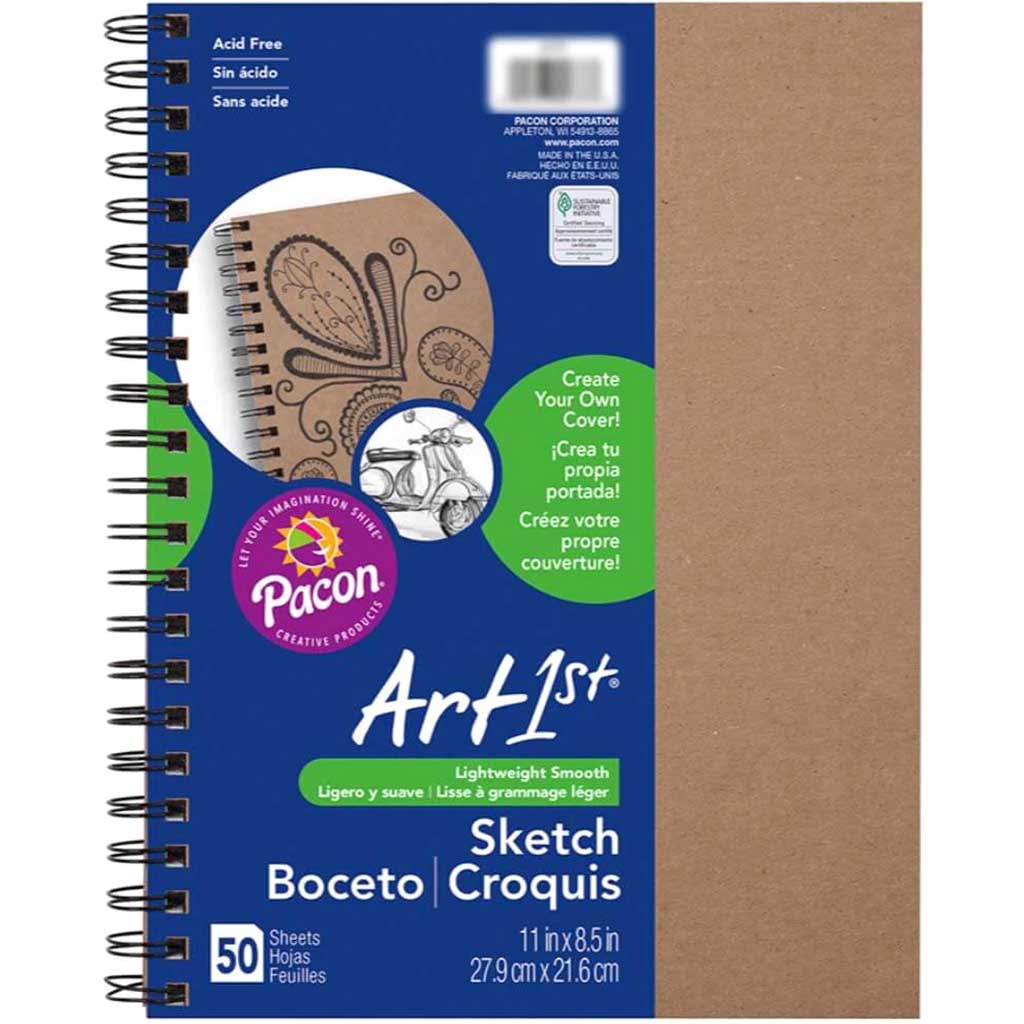 Sketch Diary Natural Chip Cover Drawing Paper 11in x 8.5in