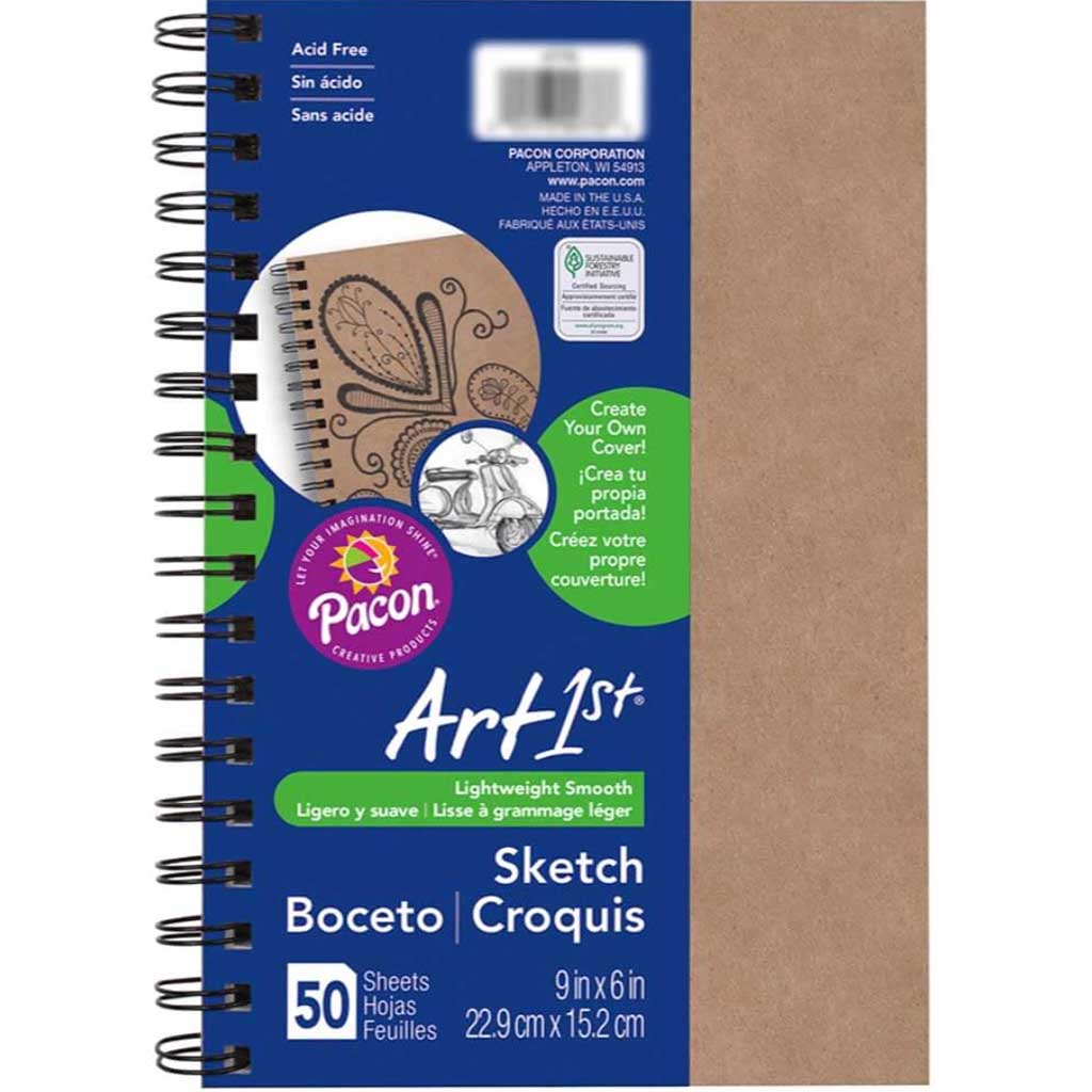 Sketch Diary Natural Chip Cover Drawing Paper 9in x 6in