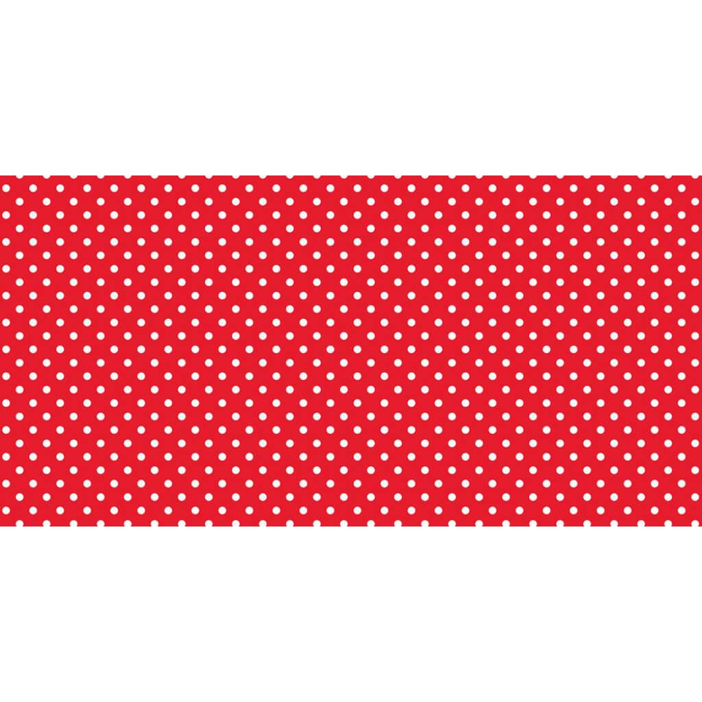 Fadeless Paper 48in x 12ft Classic Dots Red &amp; White