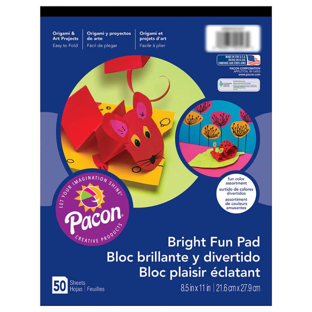 Art Street Bright Fun Pad 8.5in x 11in Assorted Colors