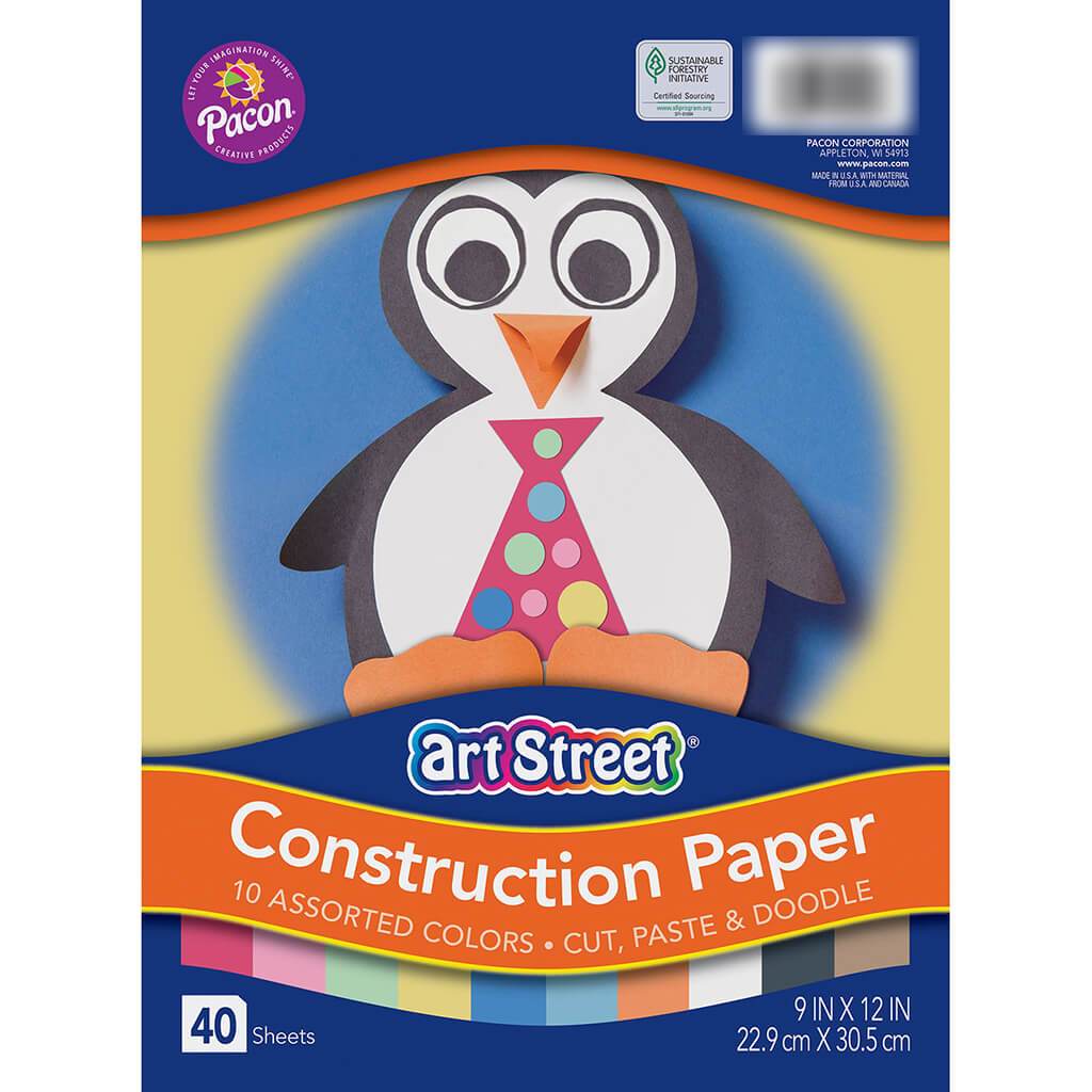 Lightweight Construction Paper 9in x 12in