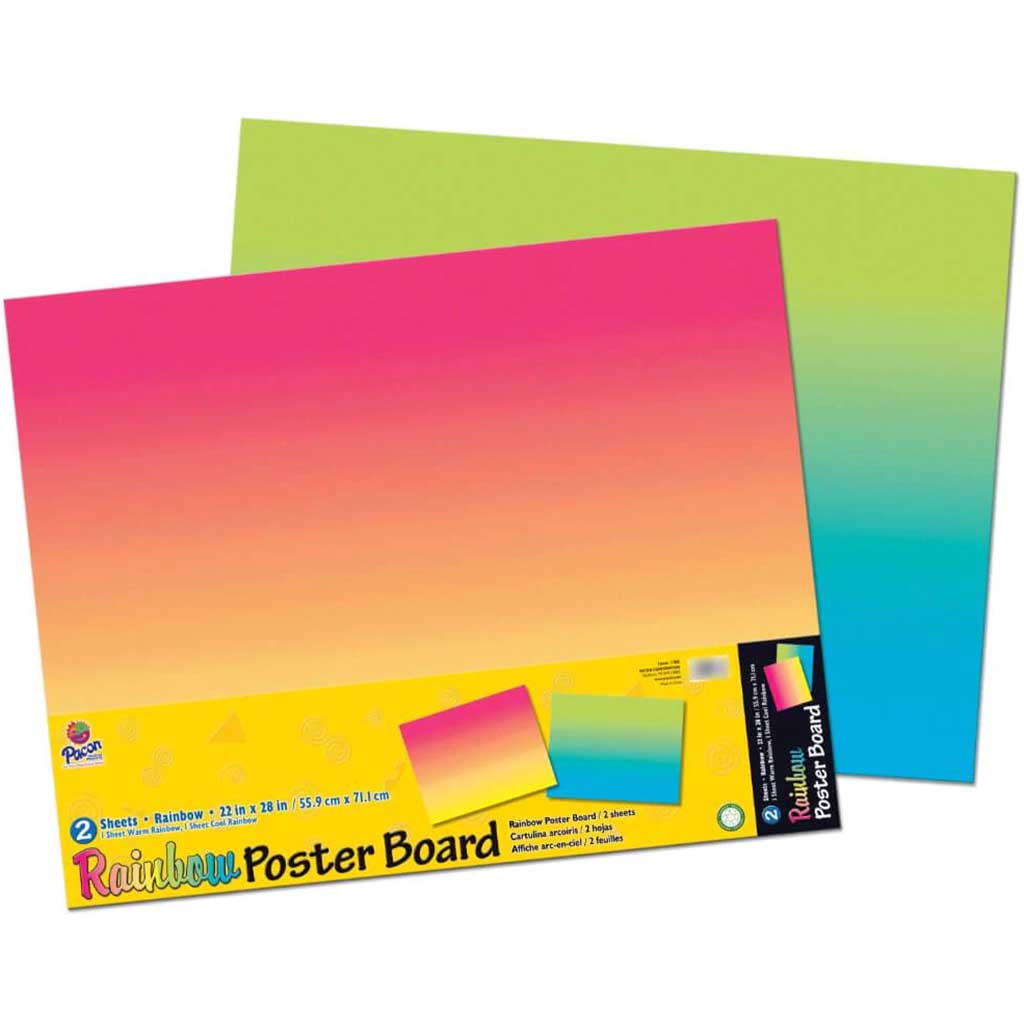 Poster Board Rainbow 22in x 28in