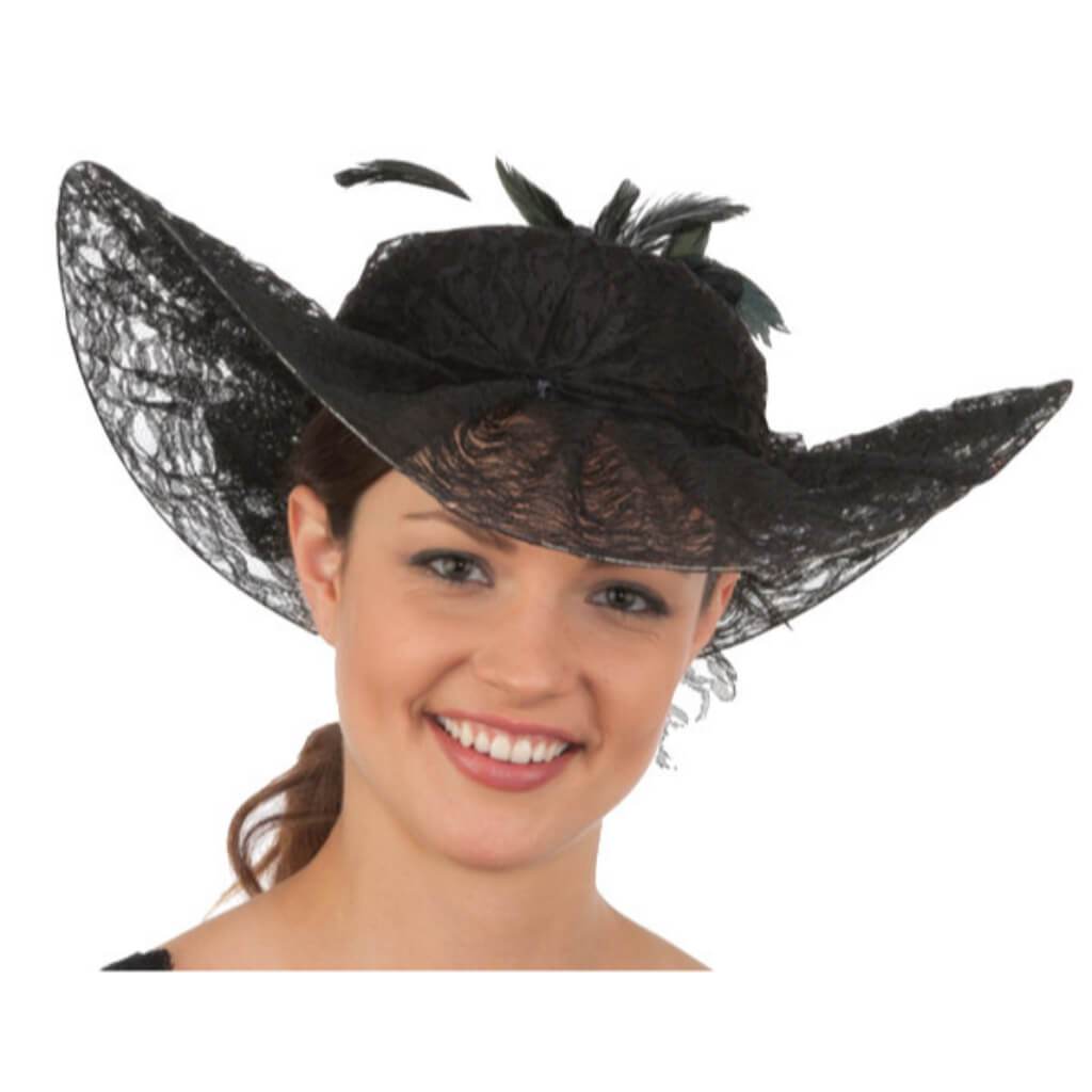 Southern Belle Hat with Feathers