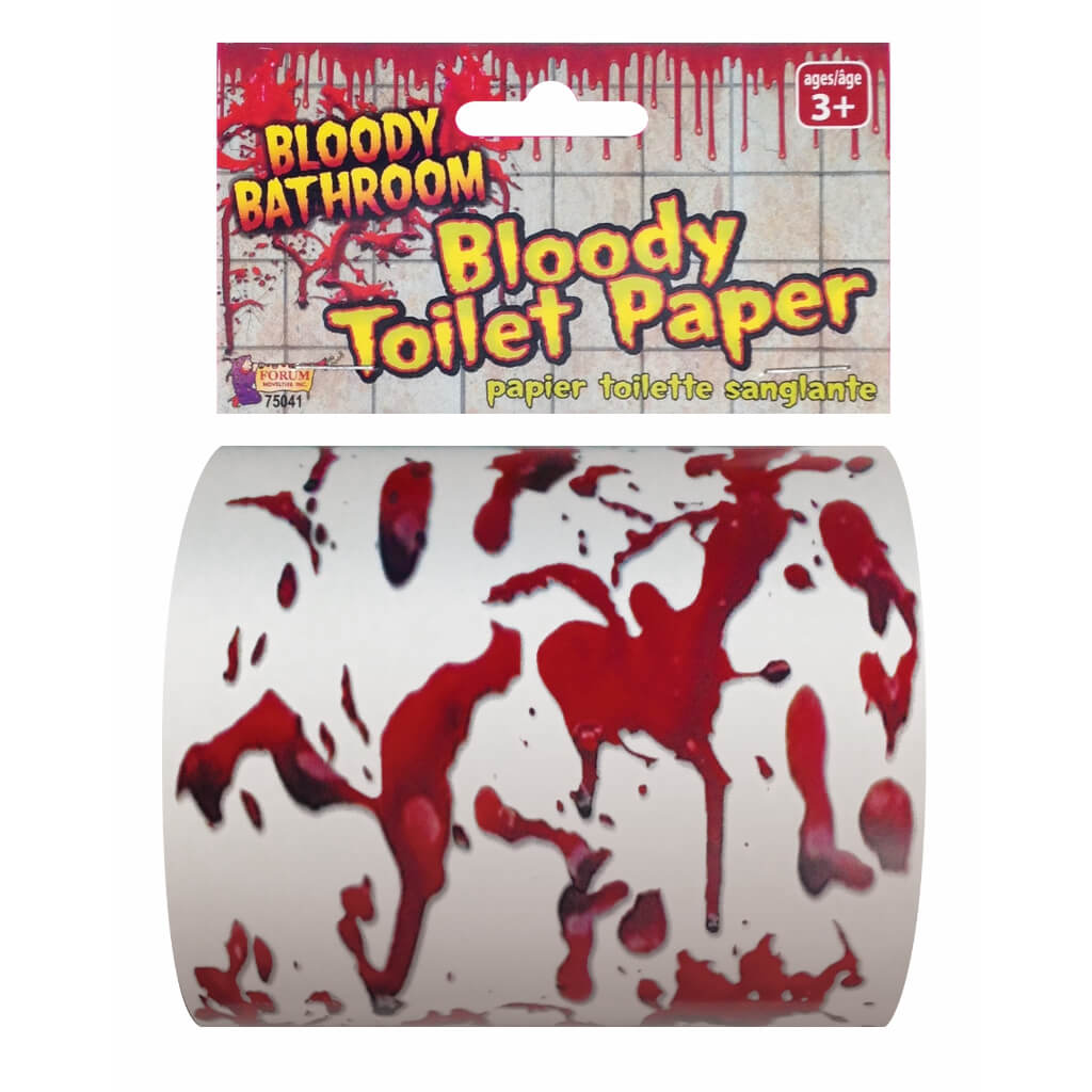 BLOODY BATHROOM TOILET PAPER 