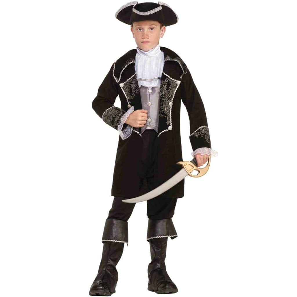 Kids Boys Girls Deluxe Pirate Captain Buccaneer Fancy Dress Book Day Costume  Kit - Fancy Dress VIP