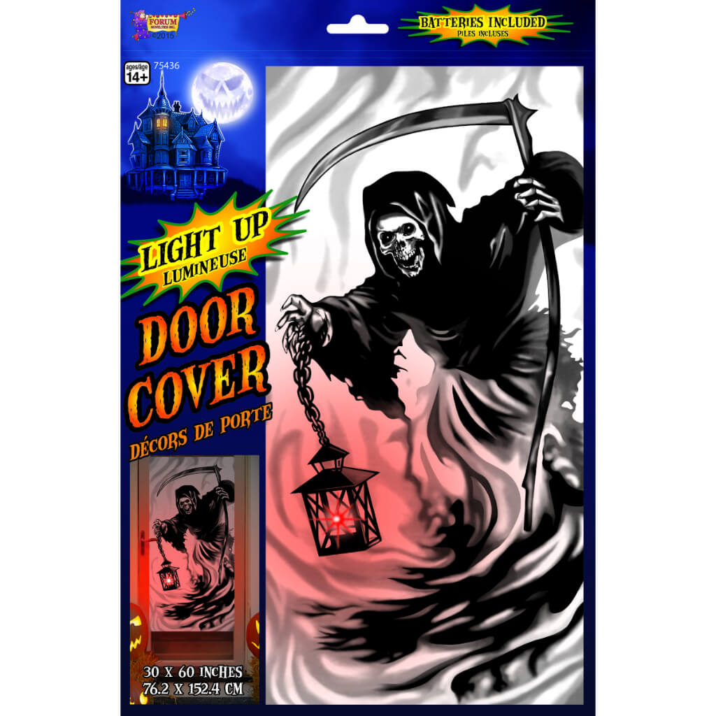 LIGHT UP DOOR COVER-REAPER 30"W X 60"H 