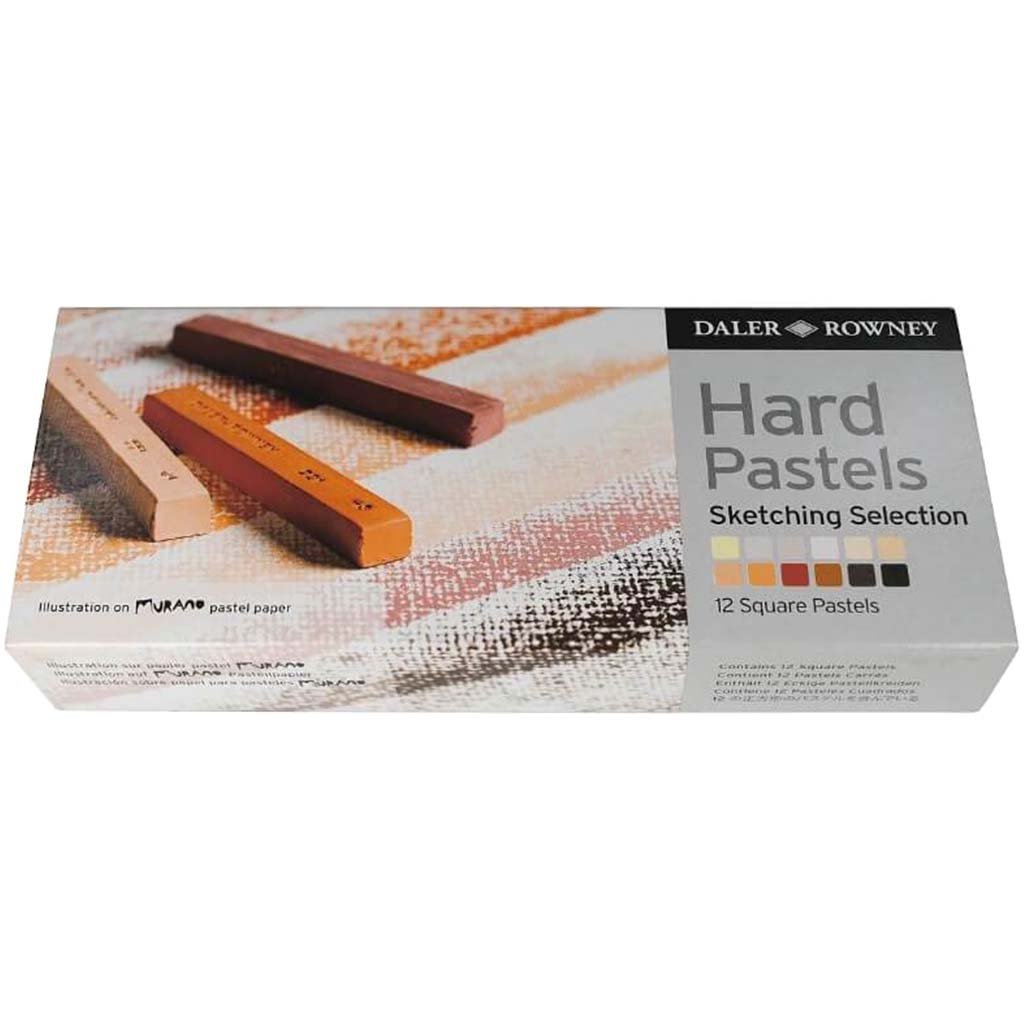 Artists Hard Pastel Sketching Selection  Set of 12