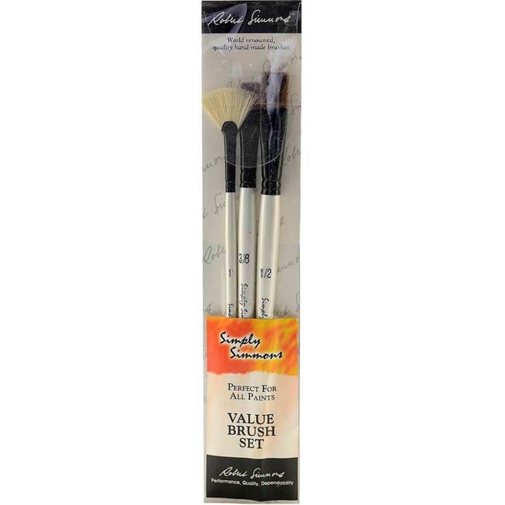 Simply Simmons Value Brush Sets Grass And Grain Set of 3