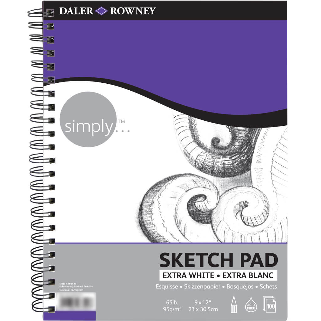 Simply Spiral Sketch Pad 95gsm