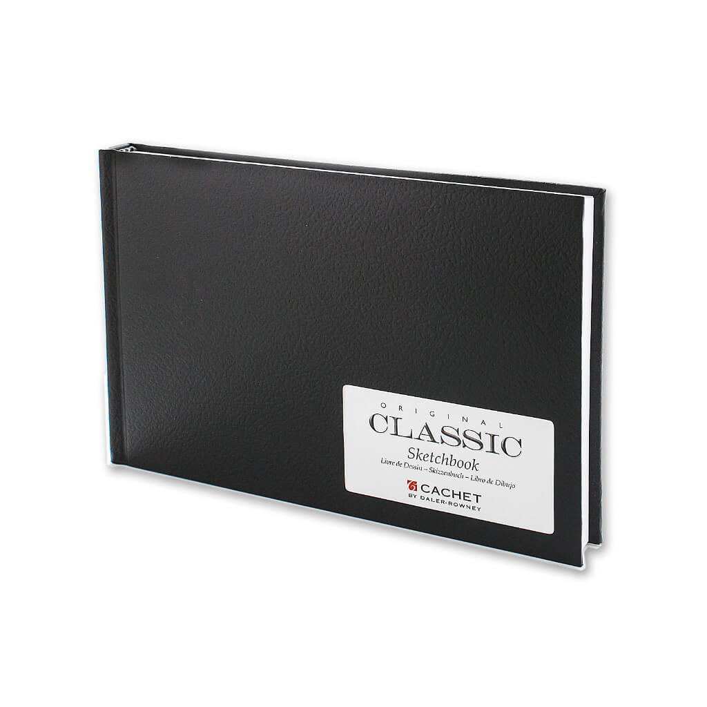 Classic Sketchbook Hardcover Black Cover 9in x 6in