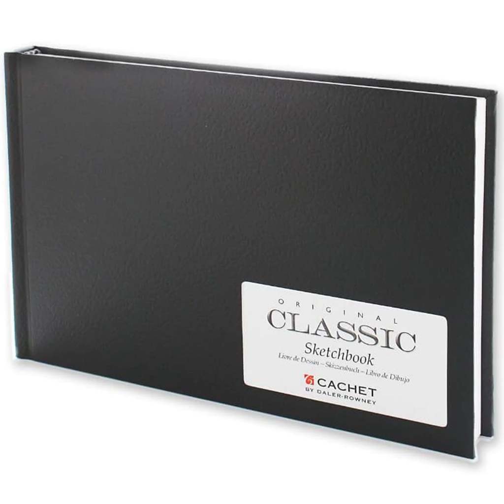 Cachet Classic Black Hardcover Sketch Books Horizontal 