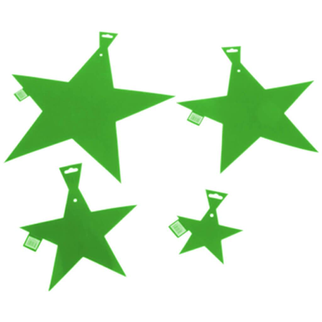 Green Foil Star Cutout 12in