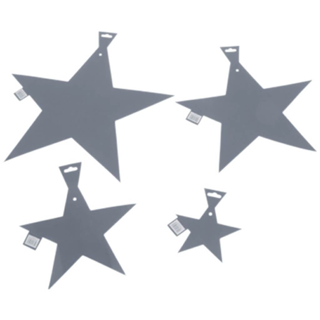 Silver Foil Star Cutout 12in