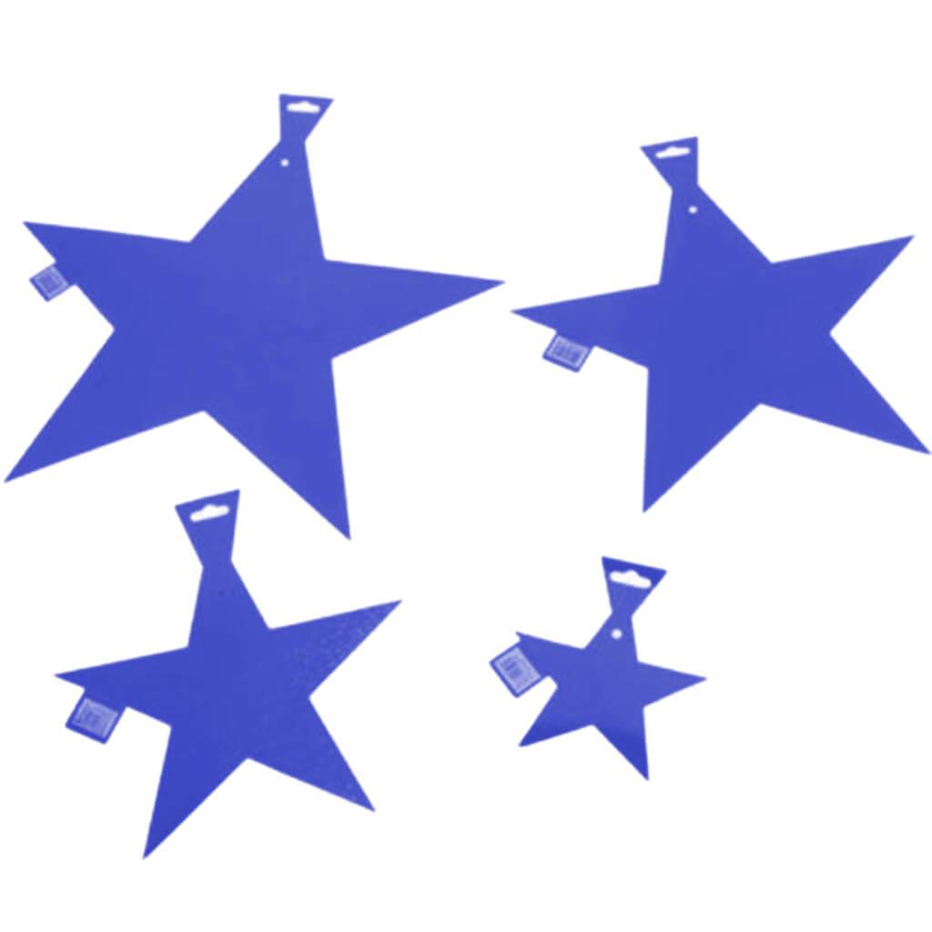 Blue Foil Star Cutout 15in