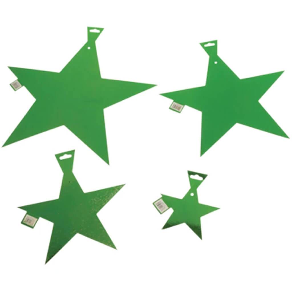 Green Foil Star Cutout 15in