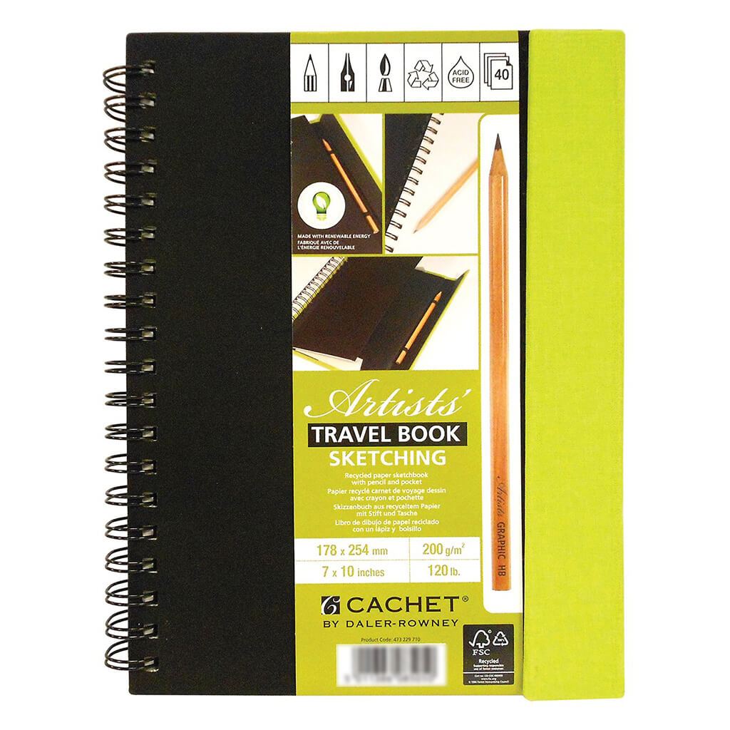 Drawing Travel Book Wirebound Eco Paper 7in x 10in