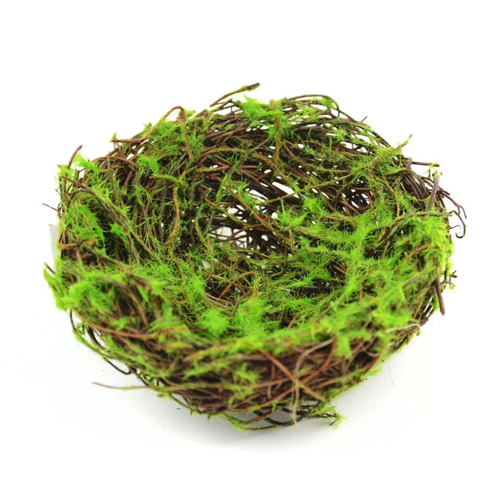 Artificial Vine And Moss Nest 3.5in 1Pc 