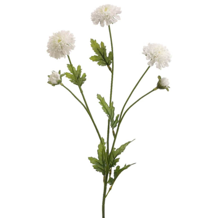Pompon Mum Spray 27in Cream