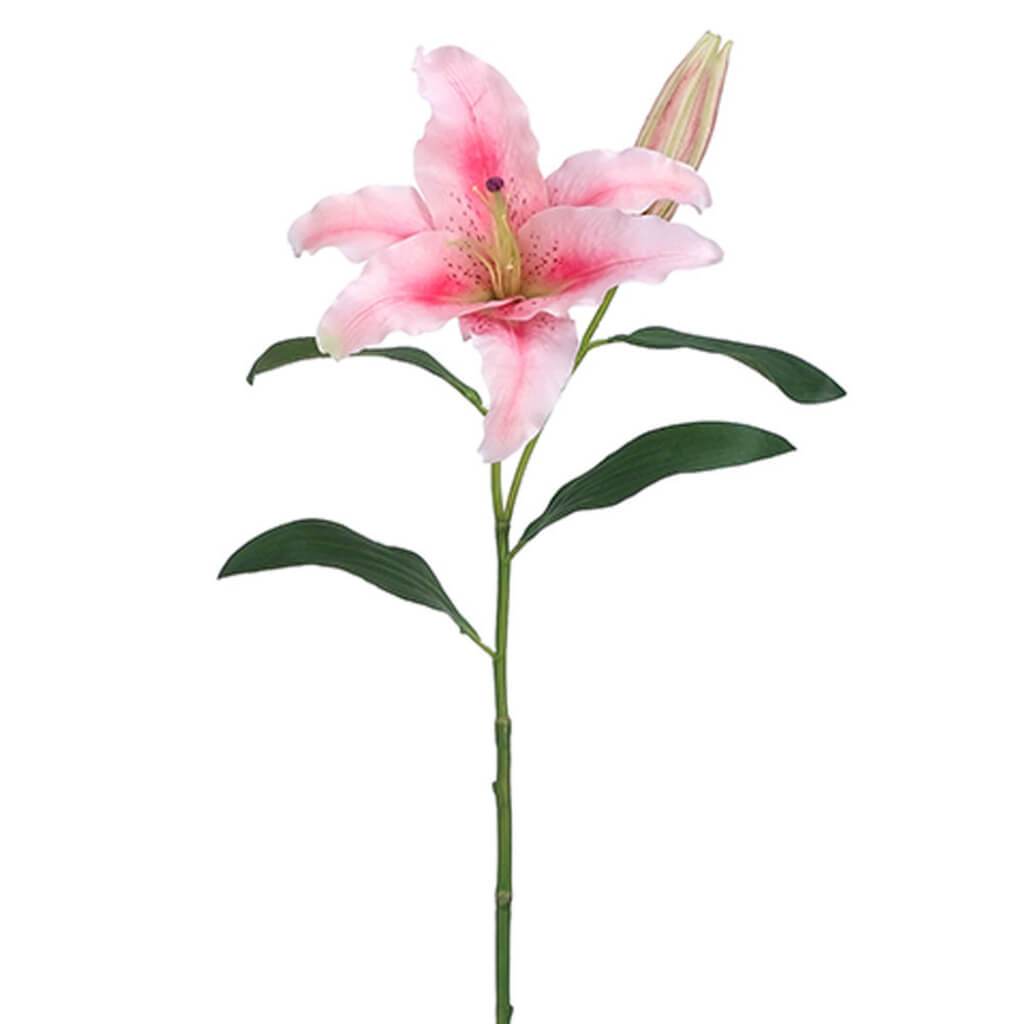 28in CASABLANCA LILY SPRAY PINK 