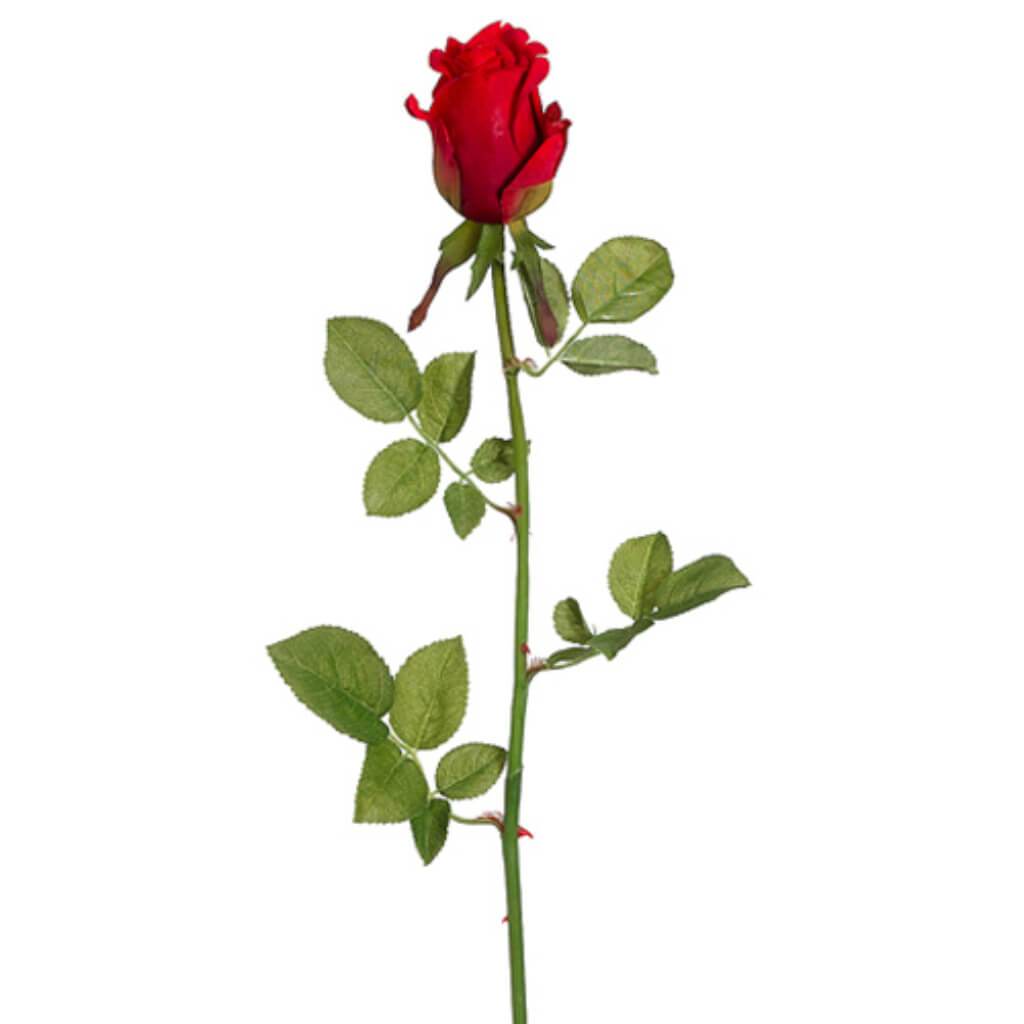 Garden Rose Bud Spray 28in Red 