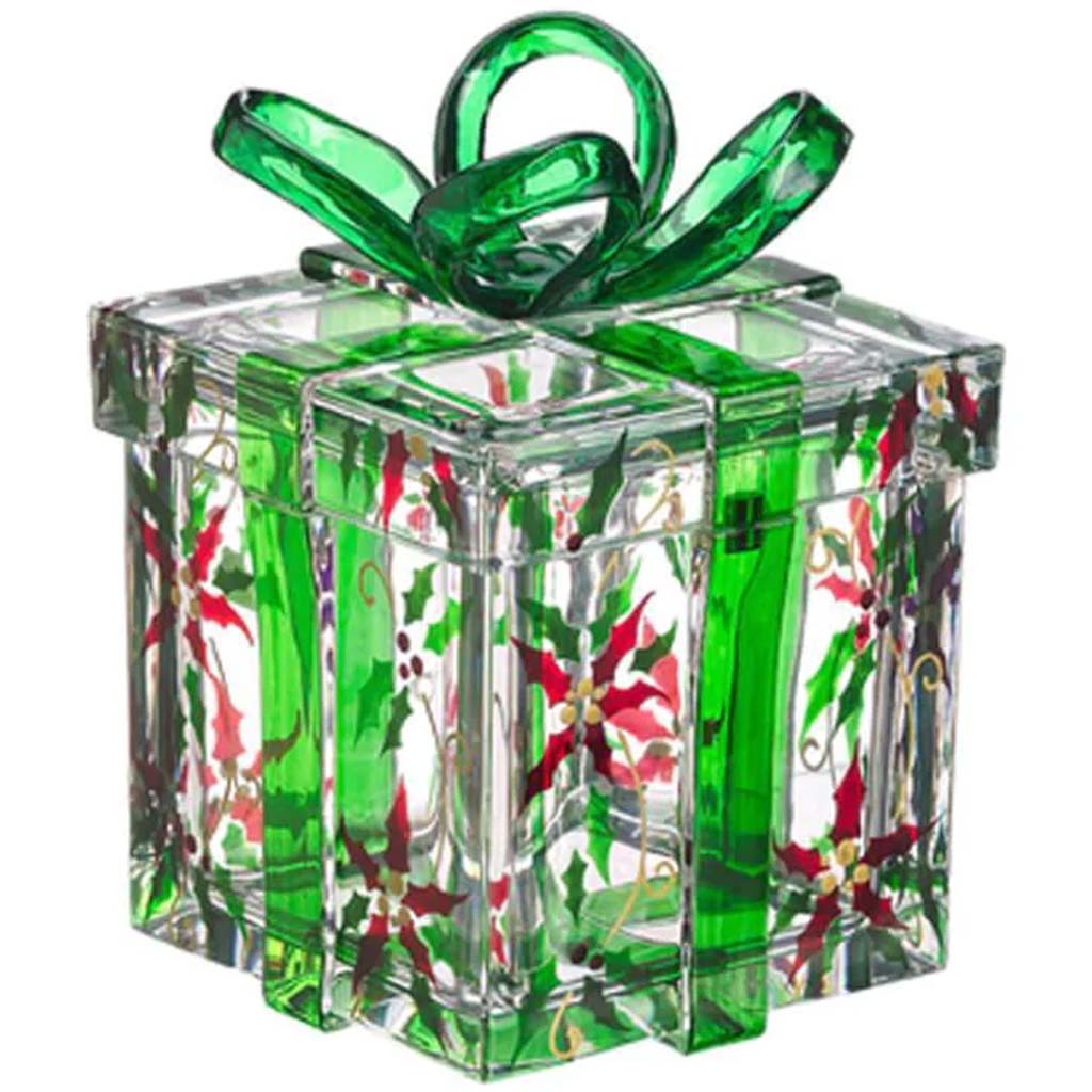 Poinsettia Pattern Gift Box 