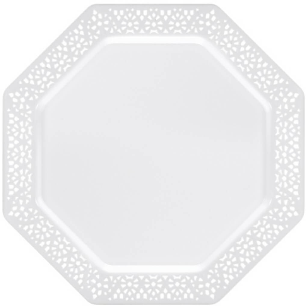 Lacetagon Plastic Plate 10 Count 11in 