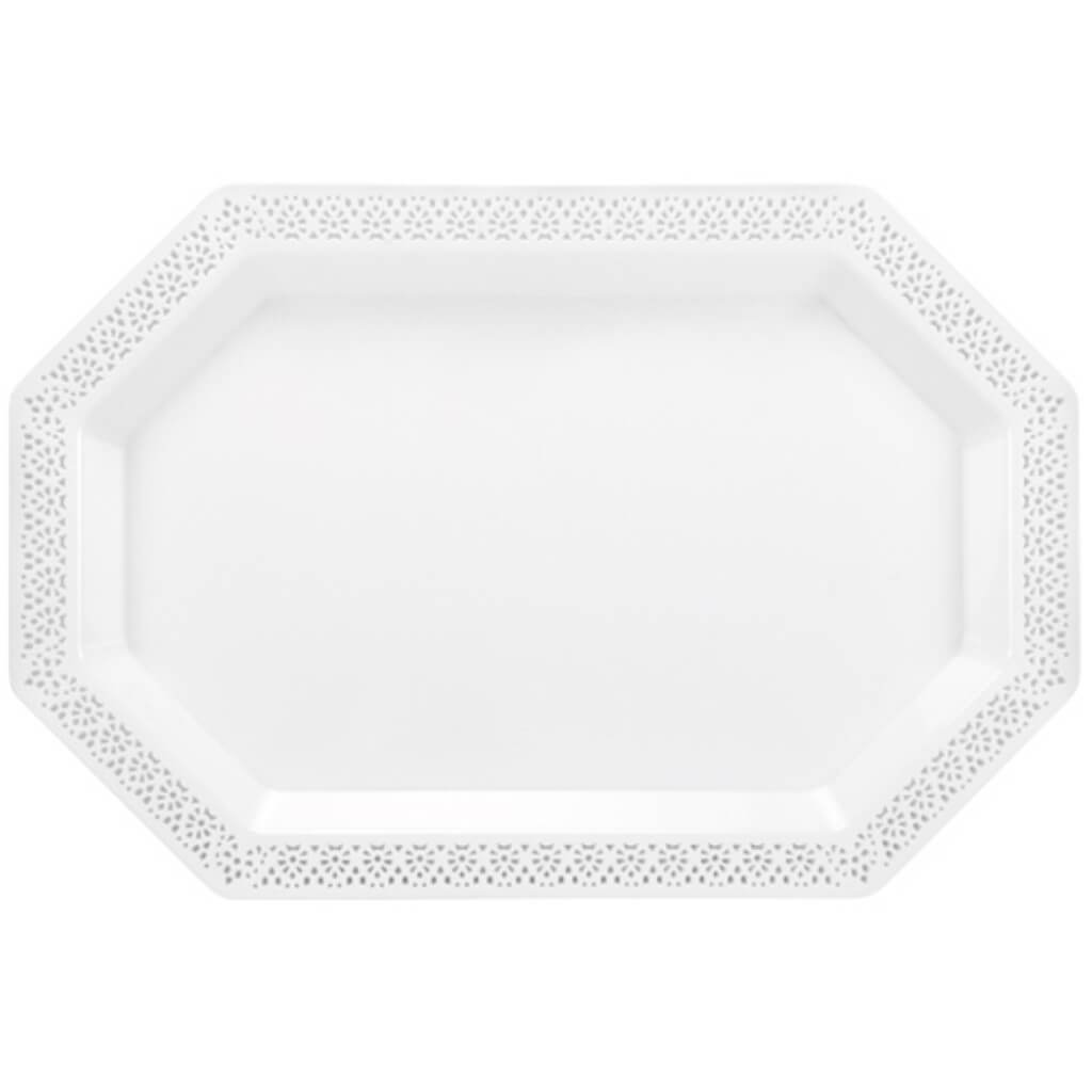 Lacetagon Tray 2 Count Pearl 12"X18" 