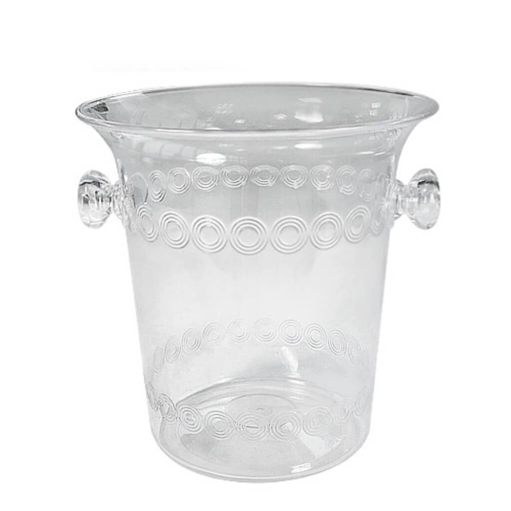 Plastic Mini Ice Bucket 1.5 Quart Clear 