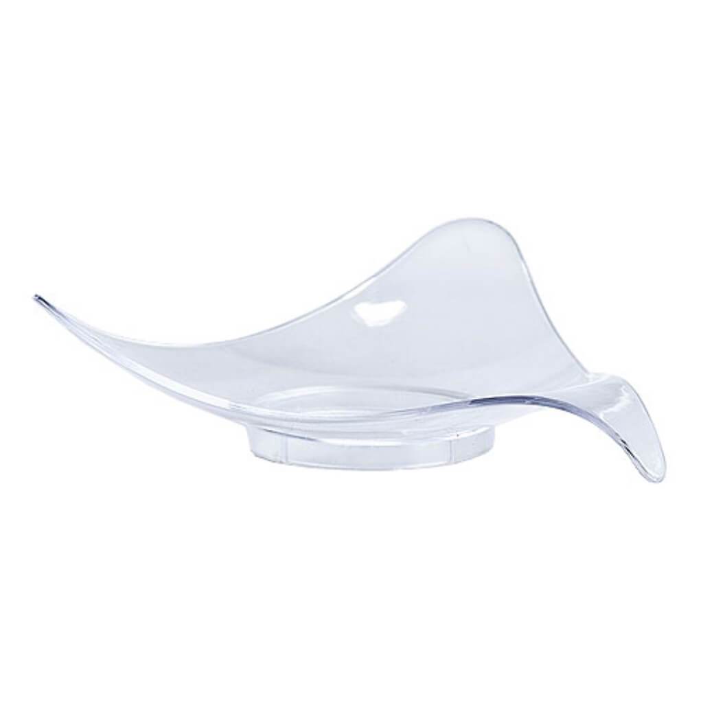 Mini Plastic Triangle Dish Clear 