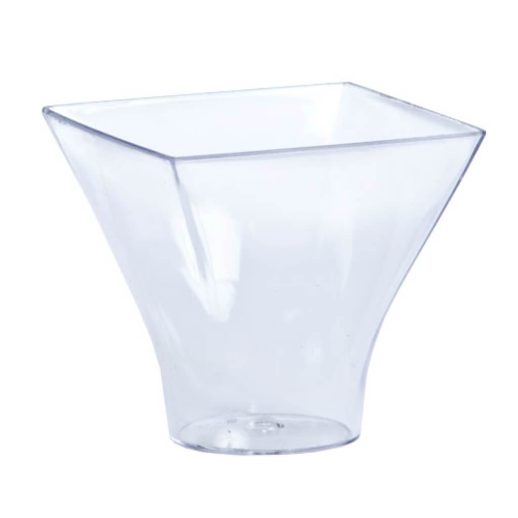 Mini Plastic Flared Mousse Cup Clear 