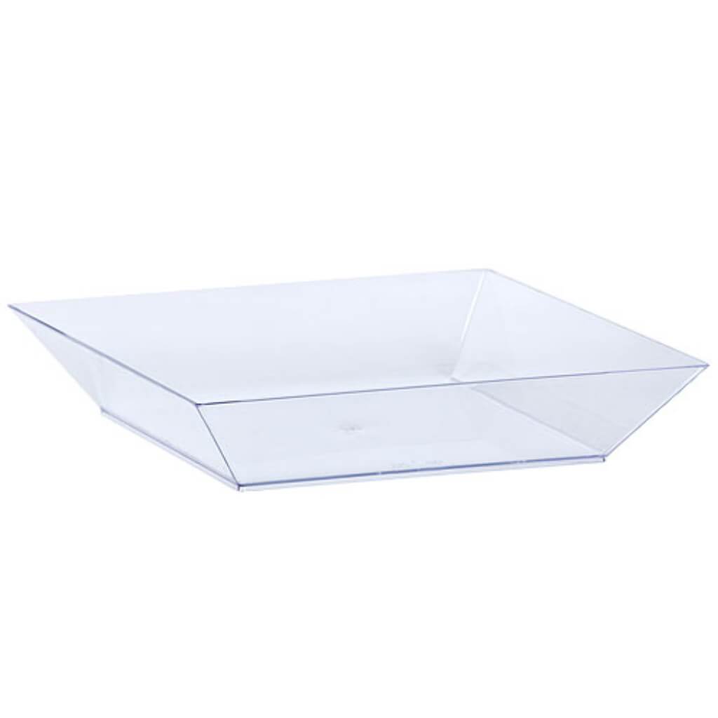 Mini Plastic Square Tray Clear 