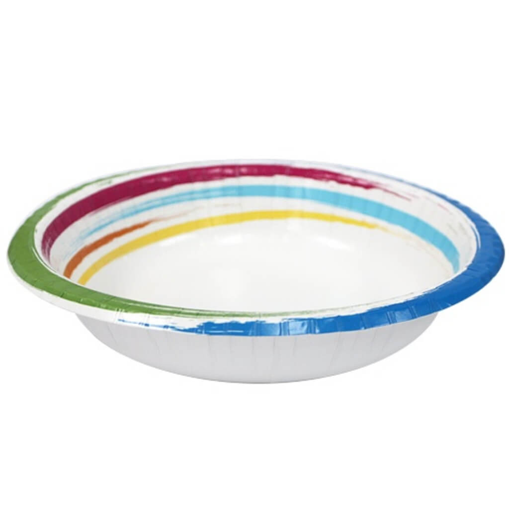 Brushstrokes Everyday Paper Bowls 20oz 