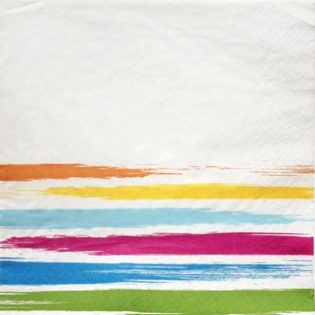 Brushstrokes Everyday Luncheon Napkin 40 Count 