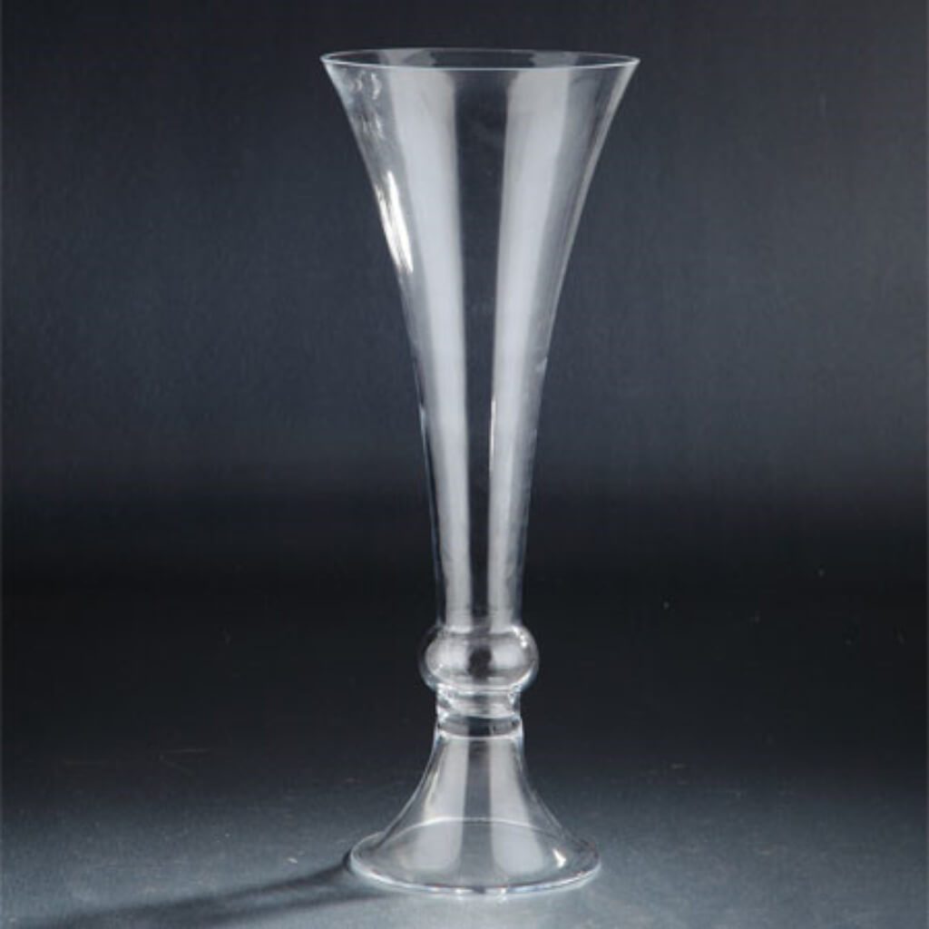 Vase H:17.5" D:6.5" Clear 