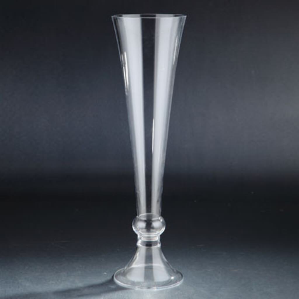 Vase H:22.5" D:6" Clear 