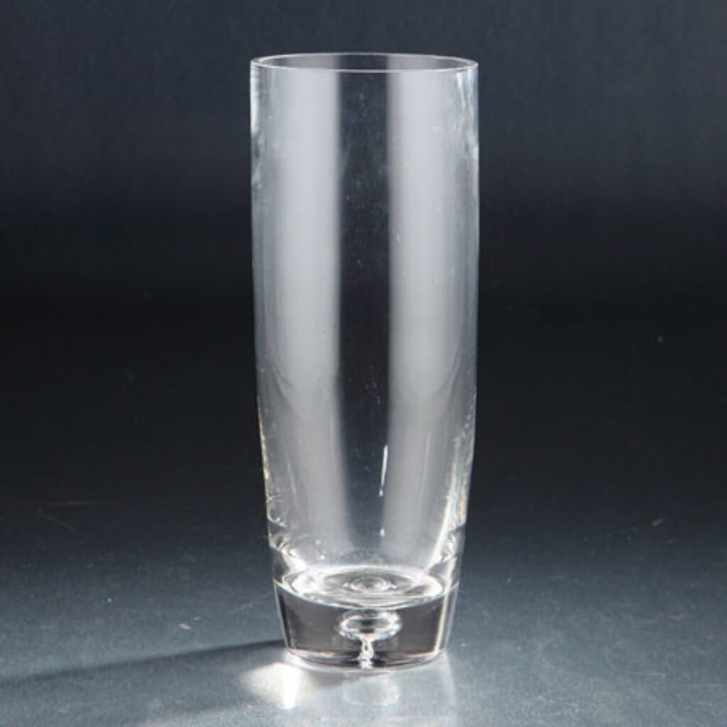 Vase H:11" D:5.5" Clear 